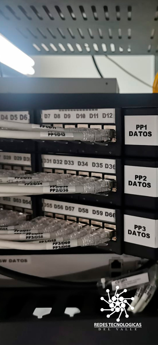 Diseño y construcción de Centros de cableado y/o Datacenter. Redes tecnológicas del  Valle